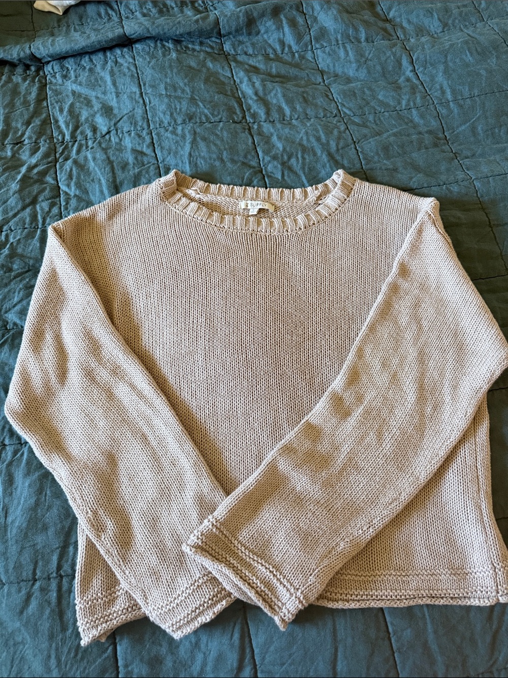 Zsupply tan Knit Crewneck Sweater